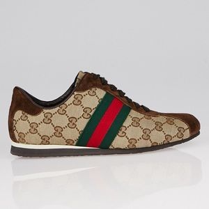 GUCCI
Beige/Ebony GG Canvas and Classic Sneakers